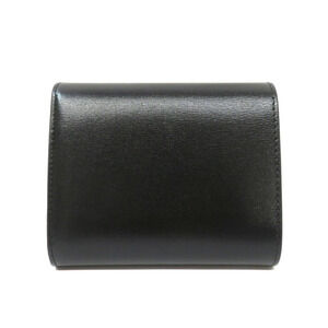 Celine Triomphe Black Wallet Flap Leather